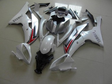 Großhandel R6 2008-2016 Motorrad Verkleidungen - Perl Weiß Silber