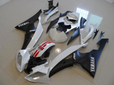 Großhandel R6 2008-2016 Motorrad Verkleidungen - Perl Weiß und Schwarz 58 Sic