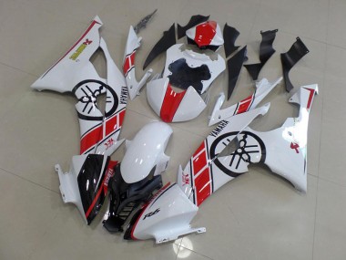 Großhandel R6 2008-2016 Motorrad Verkleidungen - Weiß mit Big Yamaha Logo