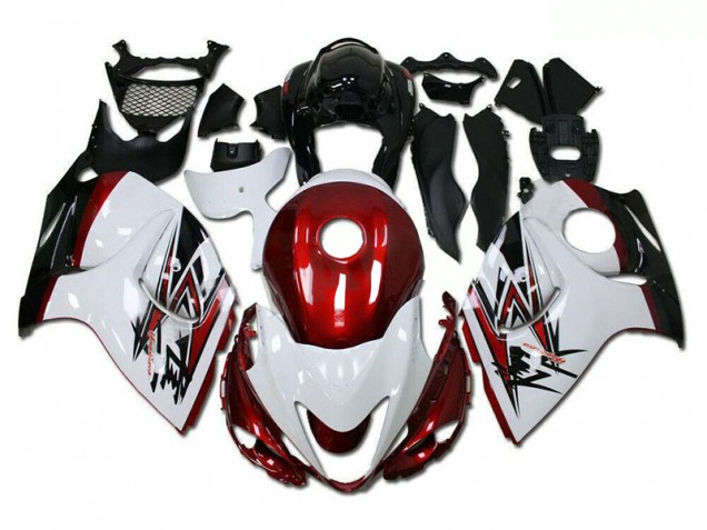 Großhandel GSXR 1300 Hayabusa 2008-2019 Motorrad Verkleidungen - Weiß Rot Großhandel GSXR 1300 Hayabusa 2008-2019 Motorrad Verkleidungen - Weiß Rot
