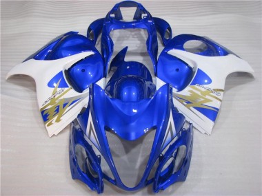 Großhandel GSXR 1300 Hayabusa 2008-2019 Motorrad Vollverkleidung - Blau Weiß