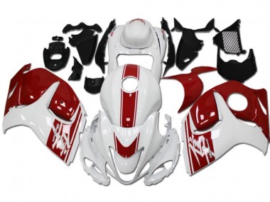 Großhandel GSXR 1300 Hayabusa 2008-2019 Motorrad Verkleidung - Weiß Rot