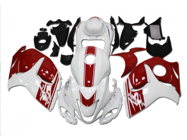 Großhandel GSXR 1300 Hayabusa 2008-2019 Motorrad Verkleidung - Weiß Rot Großhandel GSXR 1300 Hayabusa 2008-2019 Motorrad Verkleidung - Weiß Rot