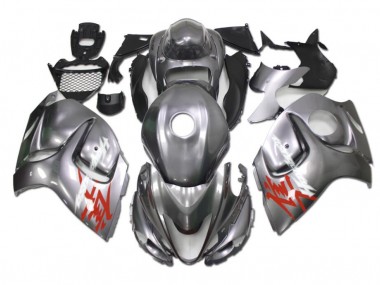 Großhandel GSXR 1300 Hayabusa 2008-2019 Motorrad Verkleidungen - Silber