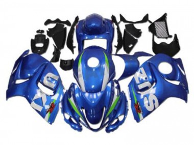 Großhandel GSXR 1300 Hayabusa 2008-2019 Motorrad Verkleidung - Blau Weiß