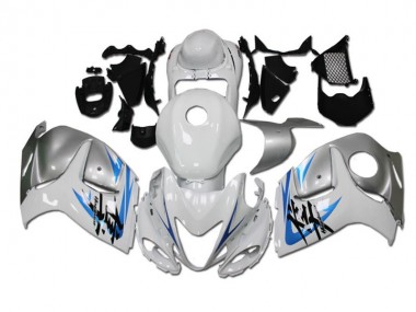 Großhandel GSXR 1300 Hayabusa 2008-2019 Motorrad Verkleidungen - Weiß Blau