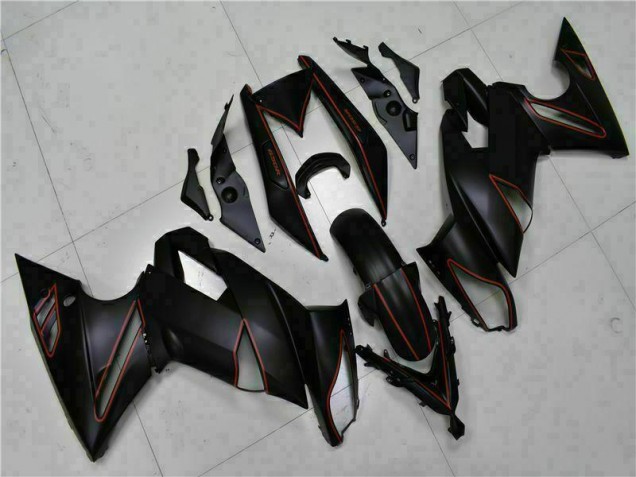Großhandel EX650 2009-2011 Motorrad Verkleidungen - Schwarz Rot Großhandel EX650 2009-2011 Motorrad Verkleidungen - Schwarz Rot