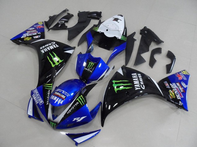 Großhandel R1 2009-2011 Motorrad Verkleidungen - BlauSchwarz Monster Großhandel R1 2009-2011 Motorrad Verkleidungen - BlauSchwarz Monster