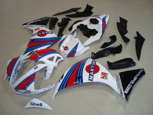 Großhandel R1 2009-2011 Motorrad Verkleidungen - Weiß Schwarz Martini Großhandel R1 2009-2011 Motorrad Verkleidungen - Weiß Schwarz Martini