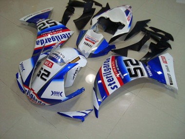 Großhandel R1 2009-2011 Motorrad Verkleidungen - Weiß Schwarz Sterilgarda