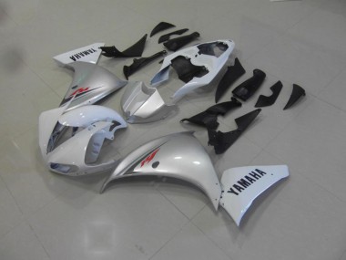 Großhandel R1 2009-2011 Motorrad Verkleidungen - Weiß Silber
