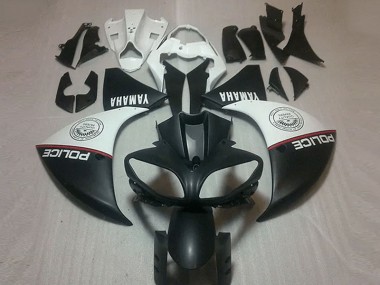 Großhandel R1 2009-2011 Motorrad Verkleidungen - Matt Schwarz Weiß