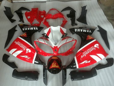 Großhandel R1 2009-2011 Motorrad Verkleidungen - Rot Weiß Und Schwarz Grafik