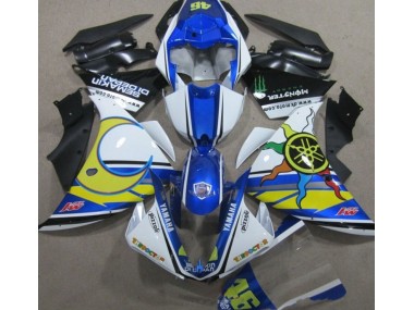 Großhandel R1 2009-2011 Motorrad Verkleidungen - Blau Weiß Gelb 46