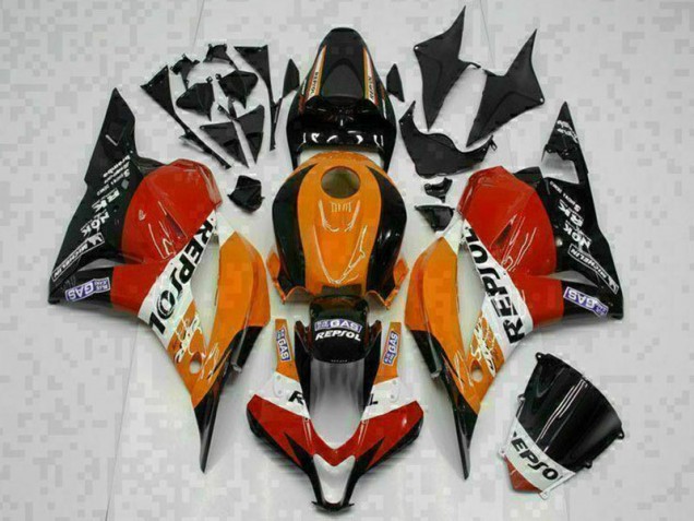 Großhandel CBR 600 RR 2009-2012 Motorrad Verkleidungen - Orange Repsol