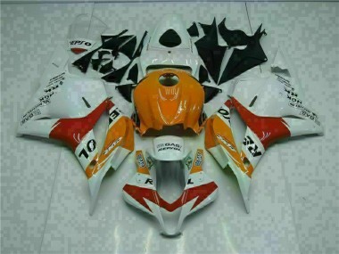 Großhandel CBR 600 RR 2009-2012 Motorrad Verkleidungen - Weiß Orange Repsol