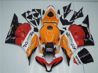 Großhandel CBR 600 RR 2009-2012 Motorrad Verkleidungen - Orange Rot Schwarz Repsol