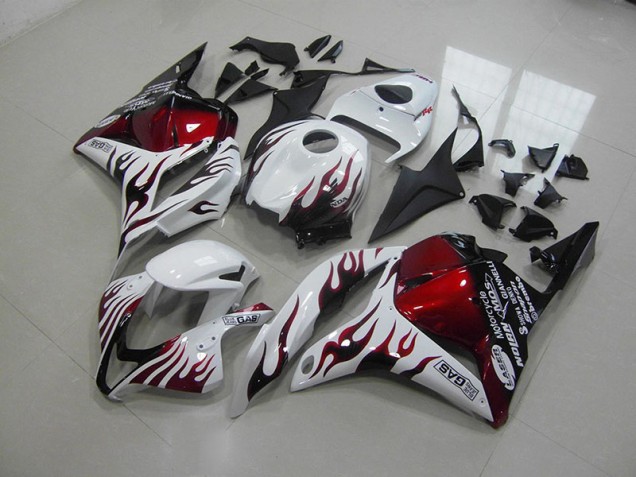 Großhandel CBR 600 RR 2009-2012 Motorrad Verkleidungen - Rote Schwarz Flamme Großhandel CBR 600 RR 2009-2012 Motorrad Verkleidungen - Rote Schwarz Flamme