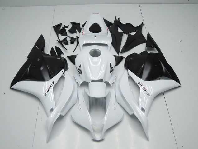 Großhandel CBR 600 RR 2009-2012 Motorrad Verkleidungen - Weiß Matt Schwarz