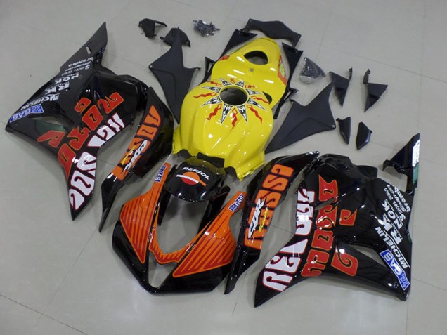 Großhandel CBR 600 RR 2009-2012 Motorrad Verkleidungen - Gelb Rossi Rennen Großhandel CBR 600 RR 2009-2012 Motorrad Verkleidungen - Gelb Rossi Rennen