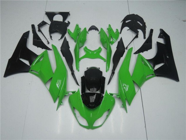 Großhandel ZX6R 2009-2012 Motorrad Vollverkleidung - Grün Schwarz Großhandel ZX6R 2009-2012 Motorrad Vollverkleidung - Grün Schwarz