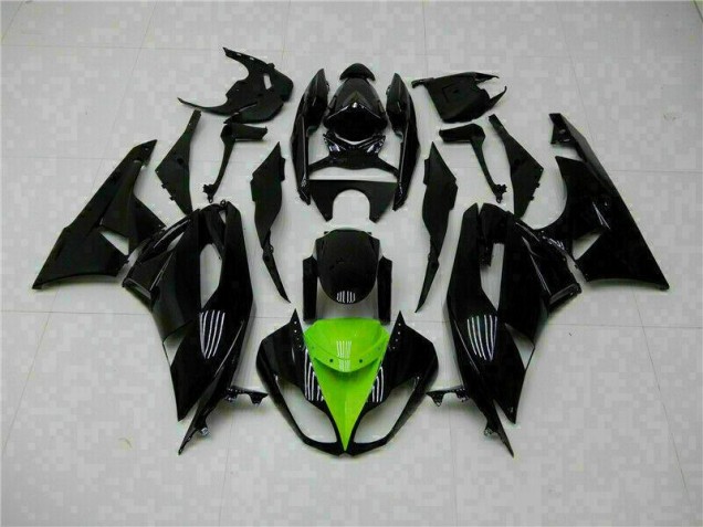 Großhandel ZX6R 2009-2012 Motorrad Verkleidung - Schwarz Grün Großhandel ZX6R 2009-2012 Motorrad Verkleidung - Schwarz Grün