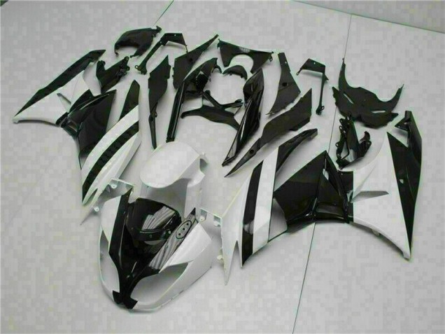 Großhandel ZX6R 2009-2012 Motorrad Verkleidungen - Weiß Schwarz Großhandel ZX6R 2009-2012 Motorrad Verkleidungen - Weiß Schwarz