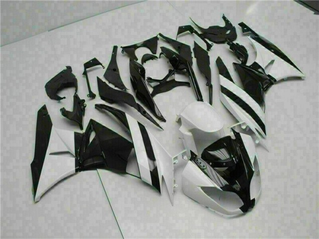 Großhandel ZX6R 2009-2012 Motorrad Verkleidungen - Weiß Schwarz Großhandel ZX6R 2009-2012 Motorrad Verkleidungen - Weiß Schwarz
