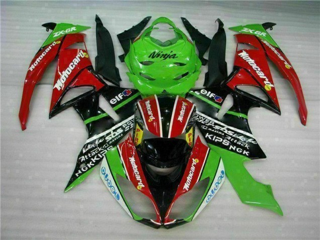 Großhandel ZX6R 2009-2012 Motorrad Verkleidungen - Schwarz Rot Grün Motocard Großhandel ZX6R 2009-2012 Motorrad Verkleidungen - Schwarz Rot Grün Motocard
