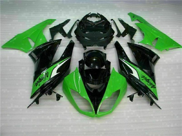 Großhandel ZX6R 2009-2012 Motorrad Vollverkleidung - Schwarz Grün Großhandel ZX6R 2009-2012 Motorrad Vollverkleidung - Schwarz Grün
