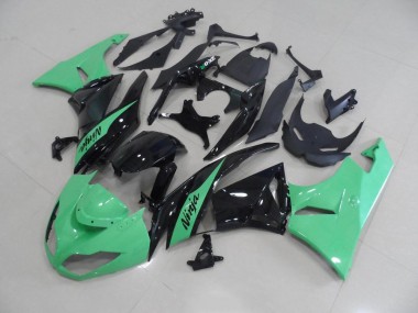 Großhandel ZX6R 2009-2012 Motorrad Verkleidungen - Metallic Grün