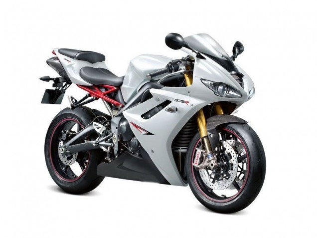 Großhandel Daytona 675 Triple 2009-2012 Motorrad Verkleidungen - Perl Weiß Schwarz