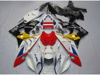 Großhandel S1000RR 2009-2014 Motorrad Verkleidungen - Rot Weiß Gelb