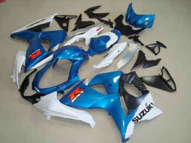 Großhandel GSXR 1000 K9 2009-2016 Motorrad Verkleidungen - Blaur und Weißer OEM Stil