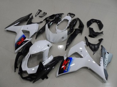 Großhandel GSXR 1000 K9 2009-2016 Motorrad Verkleidungen - Weiß Silber