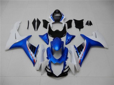 Großhandel GSXR 600 / 750 K11 2011-2024 Motorrad Verkleidungen - Blau Weiß