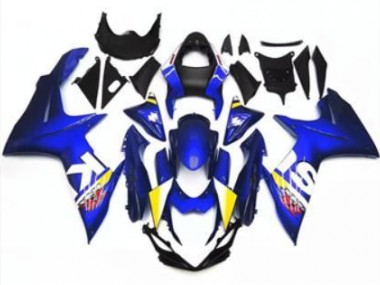 Großhandel GSXR 600 / 750 K11 2011-2024 Motorrad Verkleidungen & Plastik - Blau Weiß