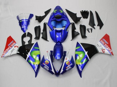 Großhandel R1 2012-2014 Motorrad Verkleidungen - Blau Weiß Schwarz Rot