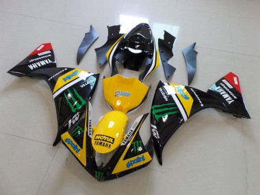 Großhandel R1 2012-2014 Motorrad Verkleidung - Gelb Schwarz Monster