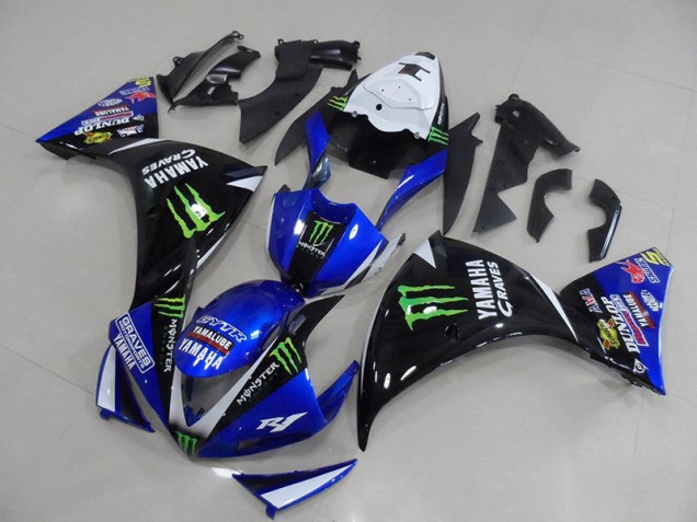 Großhandel R1 2012-2014 Motorrad Verkleidung - BlauSchwarz Monster Großhandel R1 2012-2014 Motorrad Verkleidung - BlauSchwarz Monster
