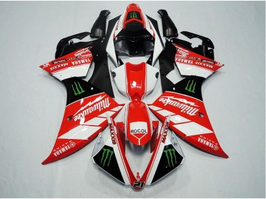 Großhandel R1 2012-2014 Motorrad Verkleidungen - Rot Weiß Rocol