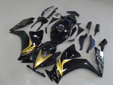 Großhandel CBR 1000 RR 2012-2016 Motorrad Verkleidungen - Glänzend Schwarz Gold Aufkleber