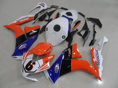 Großhandel CBR 1000 RR 2012-2016 Motorrad Verkleidungen - Orange Weiß TT Legend