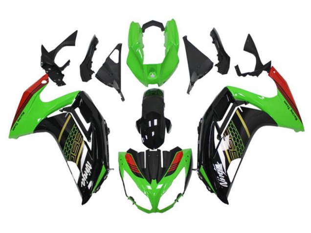 Großhandel EX650 2012-2016 Motorrad Verkleidungen - Grün Schwarz