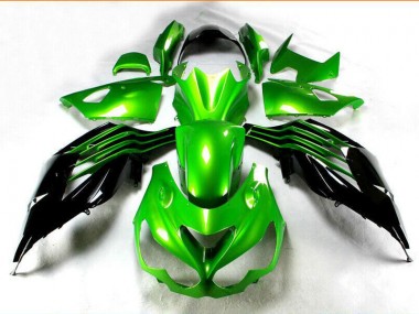 Großhandel ZX14R ZZR 1400 2012-2021 Motorrad Verkleidung - Schwarz Grün