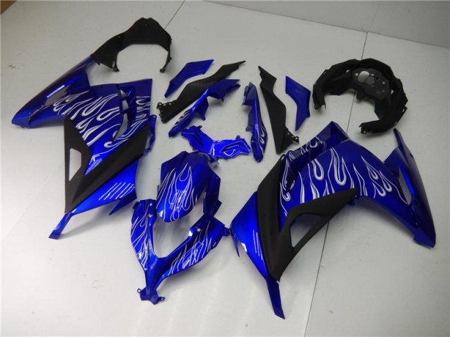 Großhandel EX300 2013-2016 Motorrad Verkleidungen - Blau Weiß Schwarz