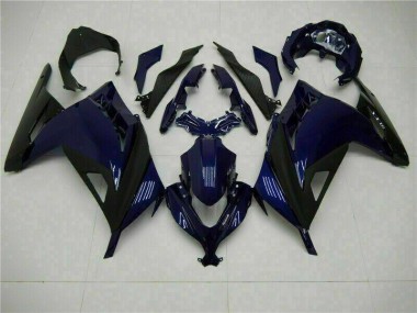 Großhandel EX300 2013-2016 Motorrad Verkleidungen - Blau Schwarz