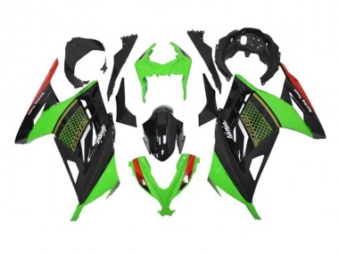 Großhandel EX300 2013-2016 Motorrad Verkleidungen - Grün Schwarz