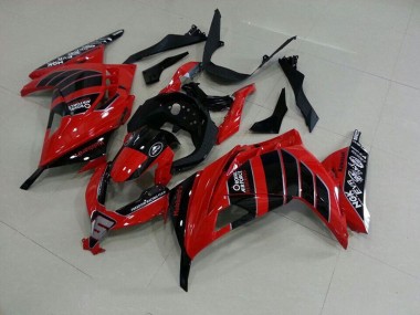 Großhandel ZX 300R 2013-2016 Motorrad Verkleidungen - Rot Schwarz Airfore