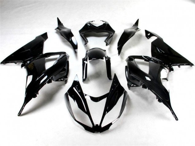 Großhandel ZX6R 2013-2018 Motorrad Verkleidungen - Glänzend Schwarz